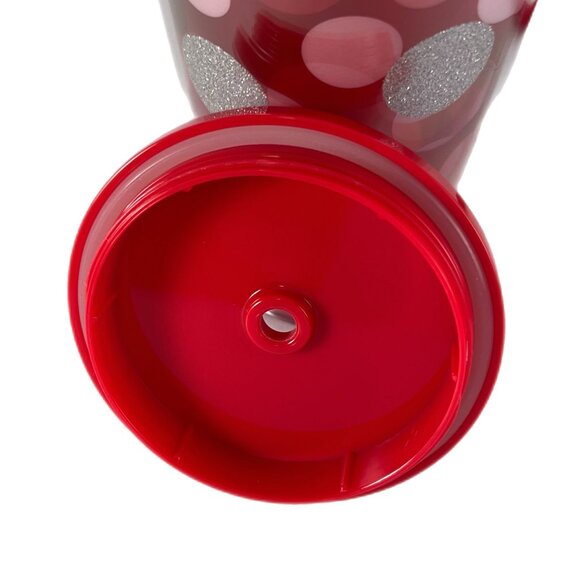 2019 Starbucks Holiday 16oz DW Cold Cup Red with Silver Glitter, Pink, White EUC - Picture 6 of 9